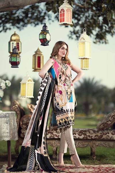 UNSTITCHED / PRINTED LAWN SHIRT / MAJESTIC