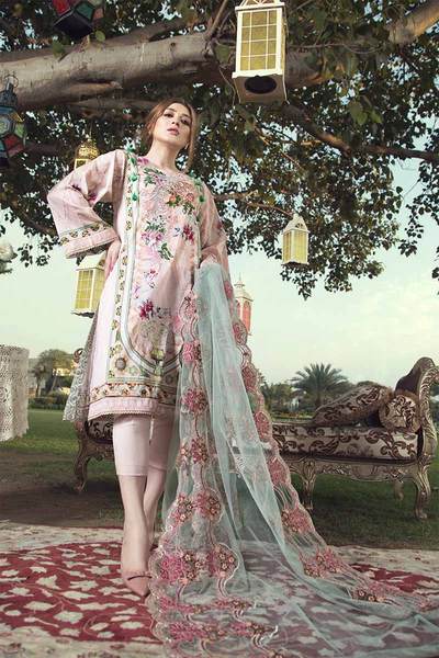 UNSTITCHED / PRINTED LAWN SHIRT / FLORESCENT